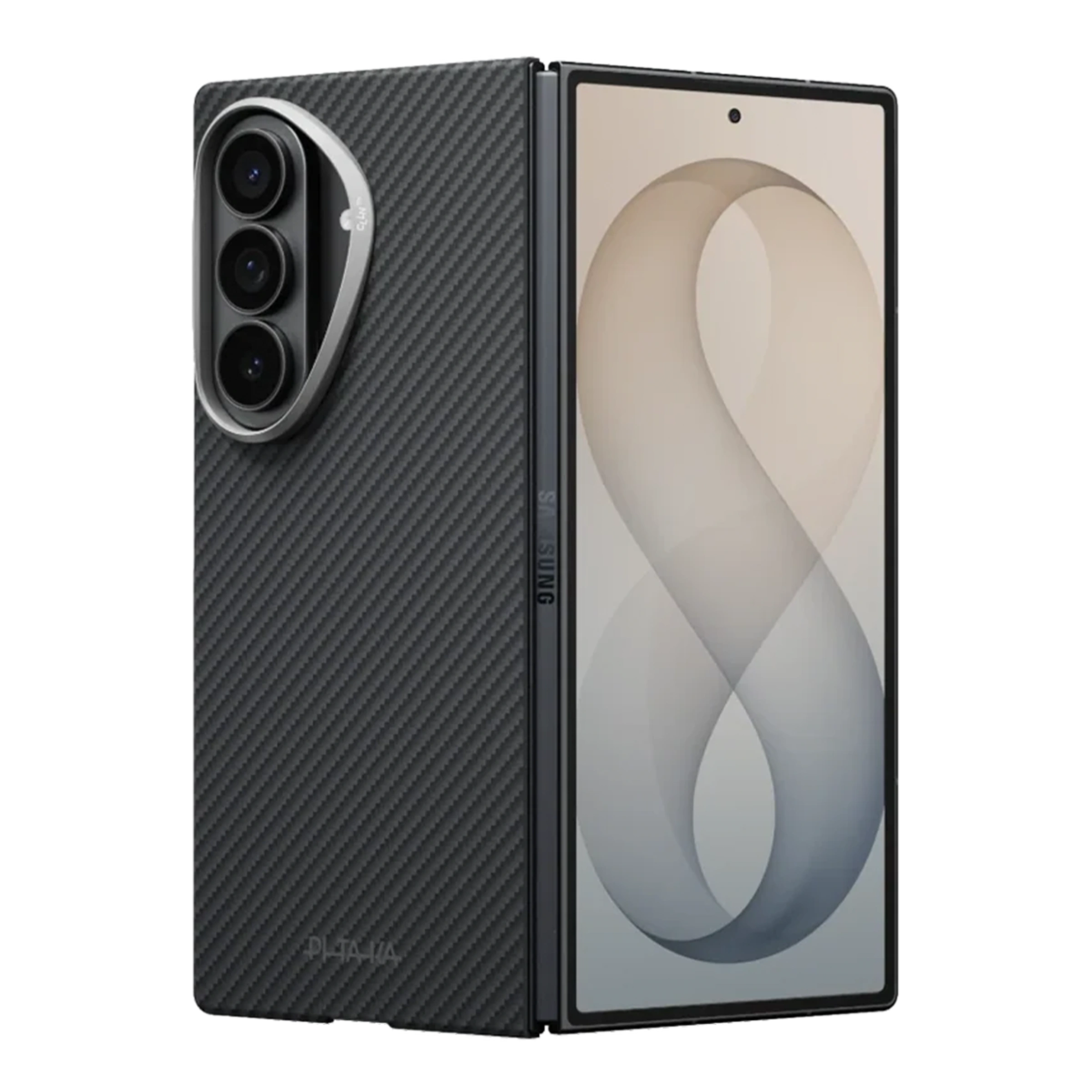 Чохол Pitaka Edge Case for Samsung Galaxy Z Fold8 Ultra - 600D Black/Grey [Twill]