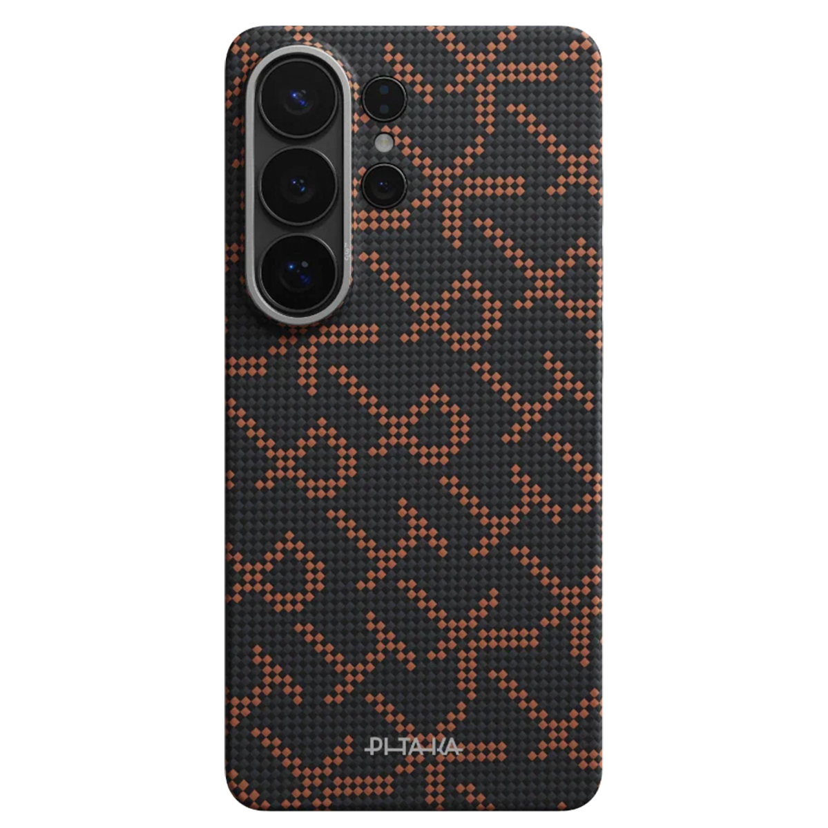 Чехол Pitaka Edge Ultra-Slim Case with Aaron Button for Samsung Galaxy S26 Ultra - Black/Orange (KS2602UPTK)