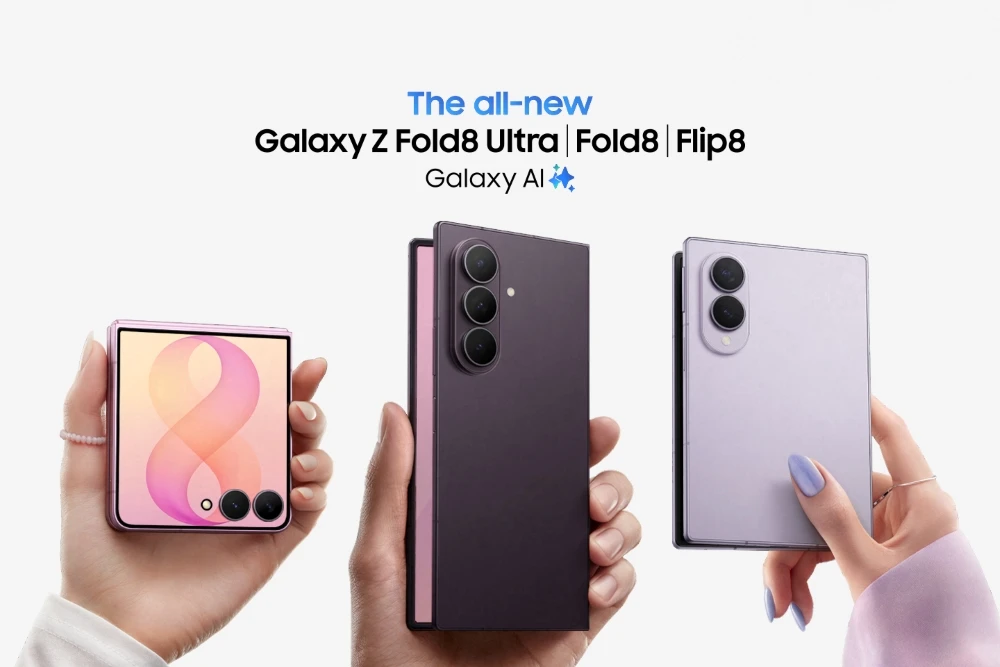 Galaxy Fold8, Fold8 Ultra 8, Flip8: Samsung представила преміальні складані смартфони
