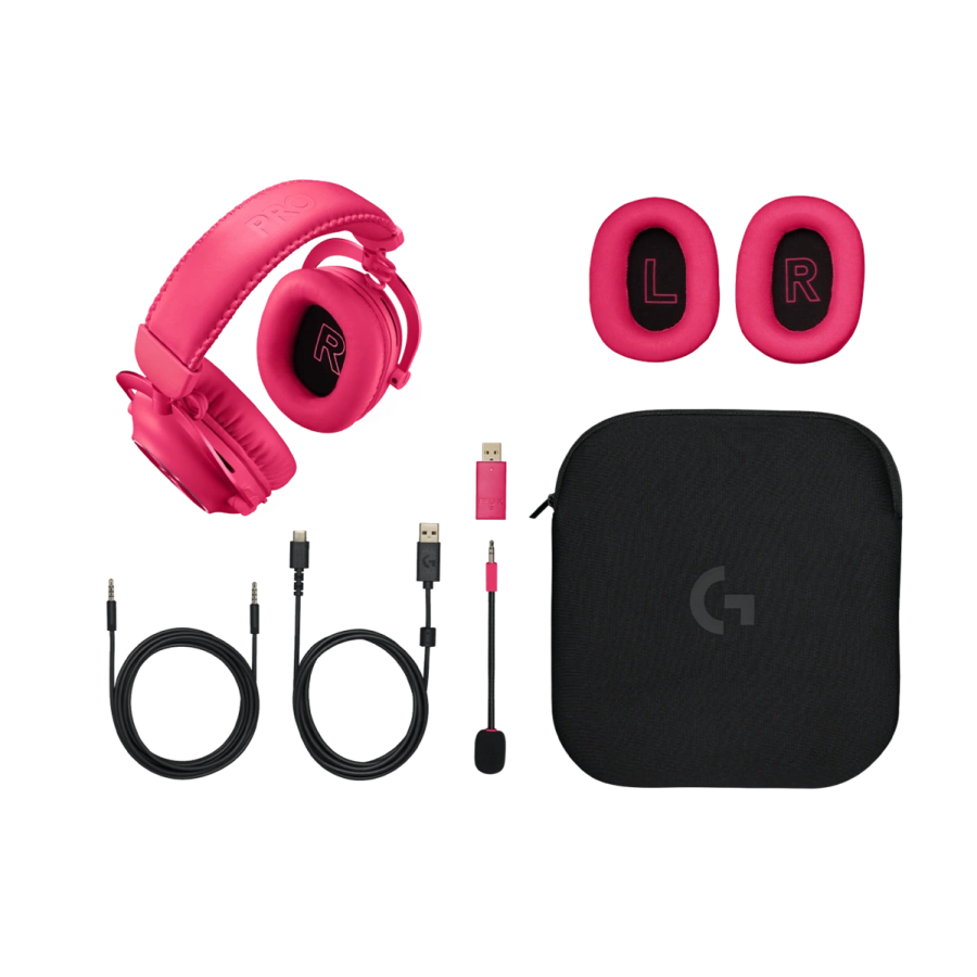 Ігрова гарнітура Logitech G Pro X 2 LIGHTSPEED Gaming-Headset - Magenta (981-001275)