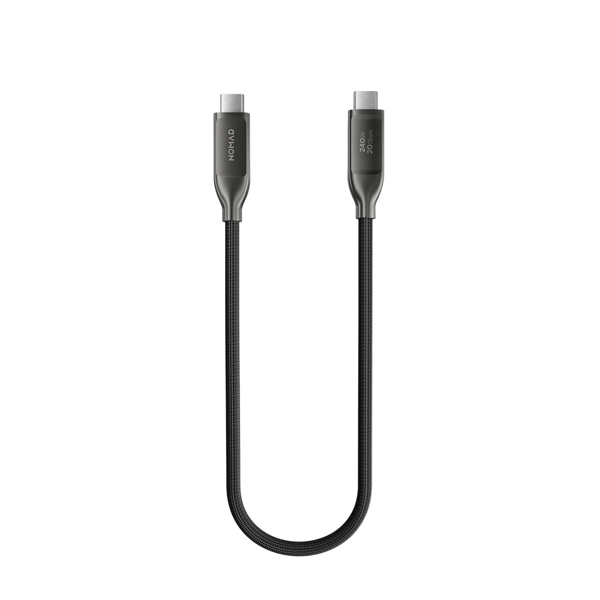 Кабель Nomad USB4 Kevlar Cable 240W 0.3 m - Carbide (NM009810858)