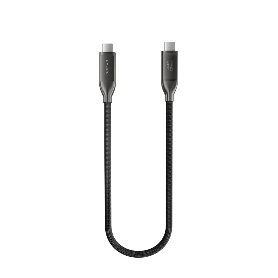 Кабель Nomad USB4 Kevlar Cable 240W 0.3 m - Carbide (NM009810858)