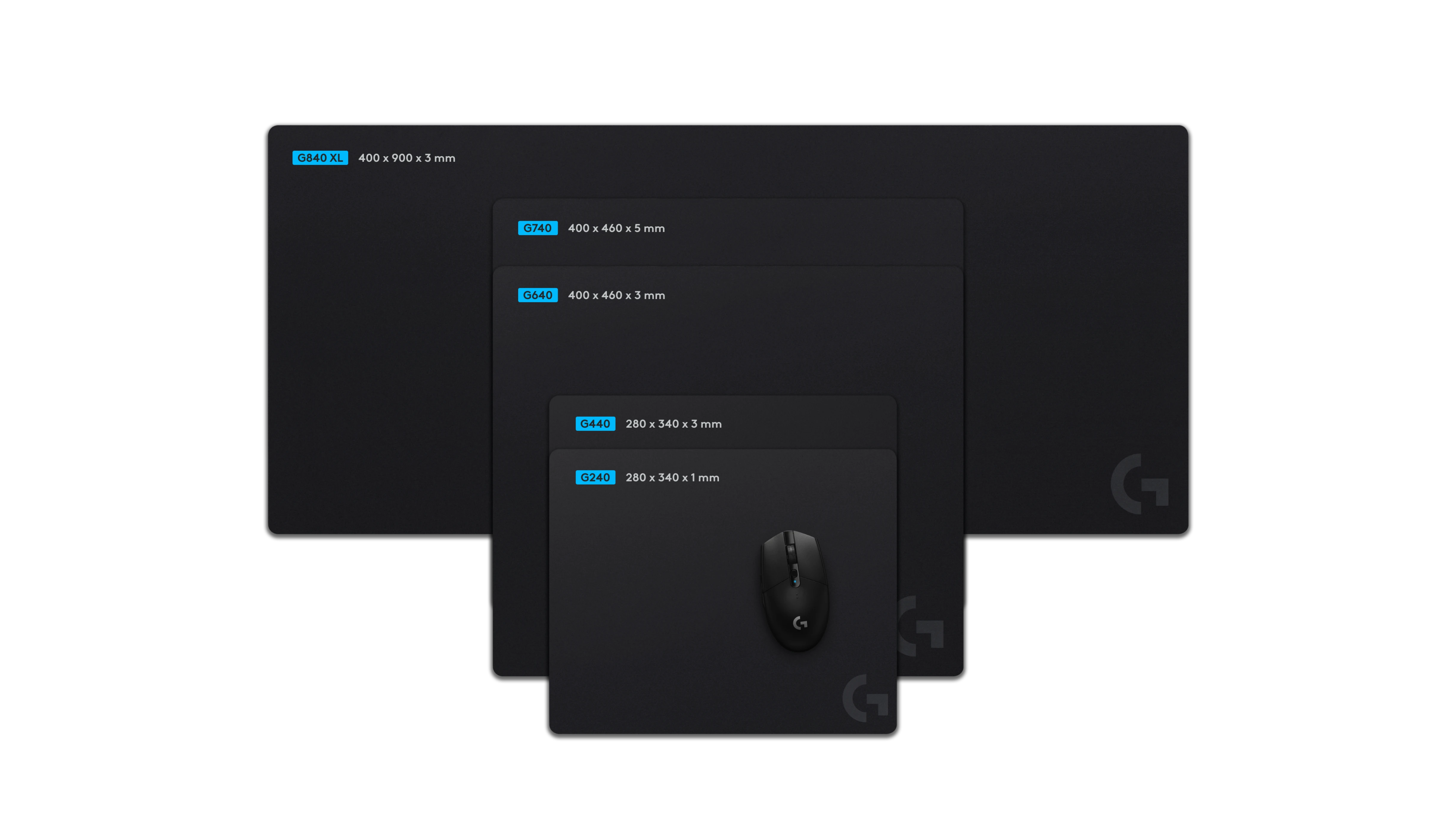 Килимок для миші Logitech G640 - Black (943-000799)