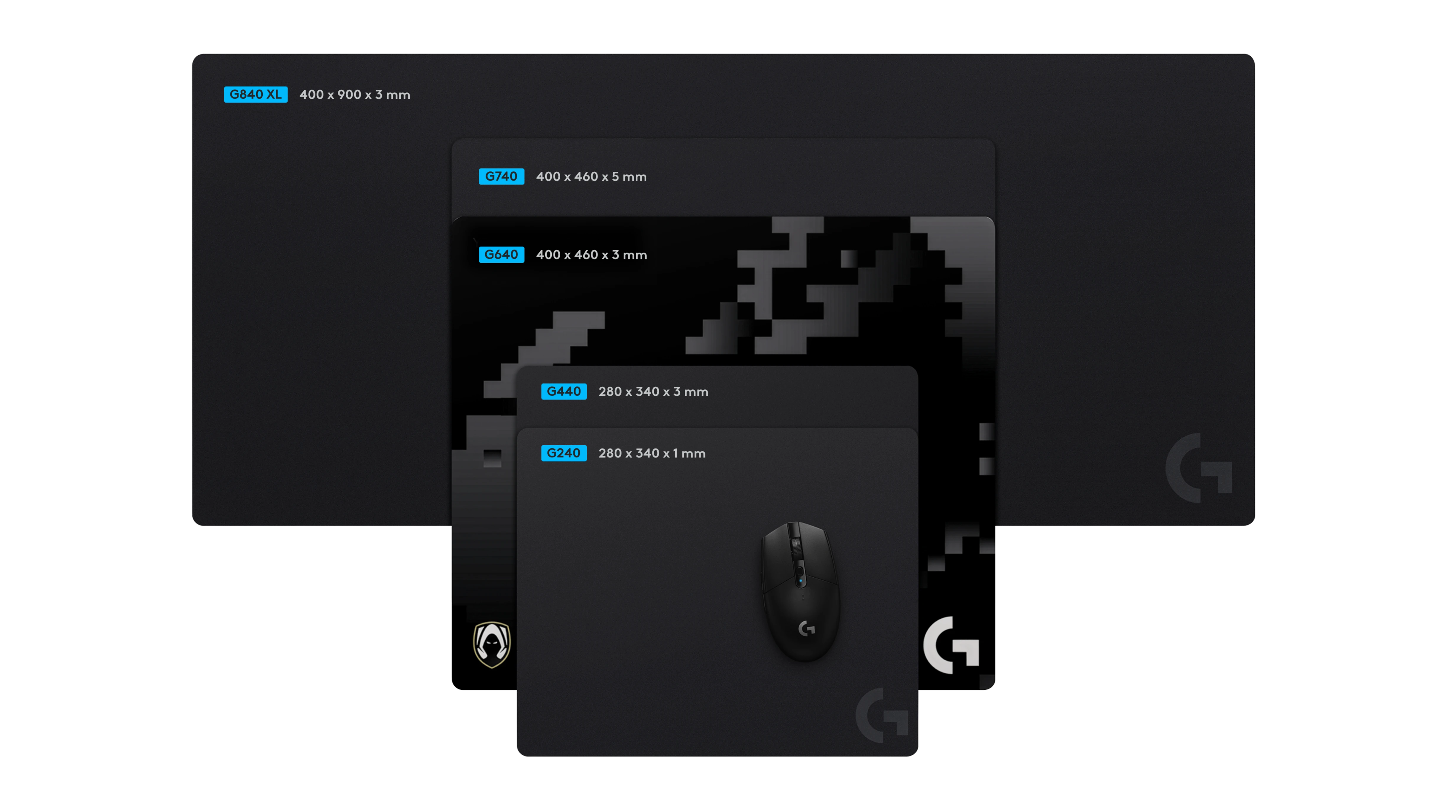 Килимок для миші Logitech G640 Large Cloth Gaming Mouse Pad Esport LIMITED EDITION - Heretics (943-001854)