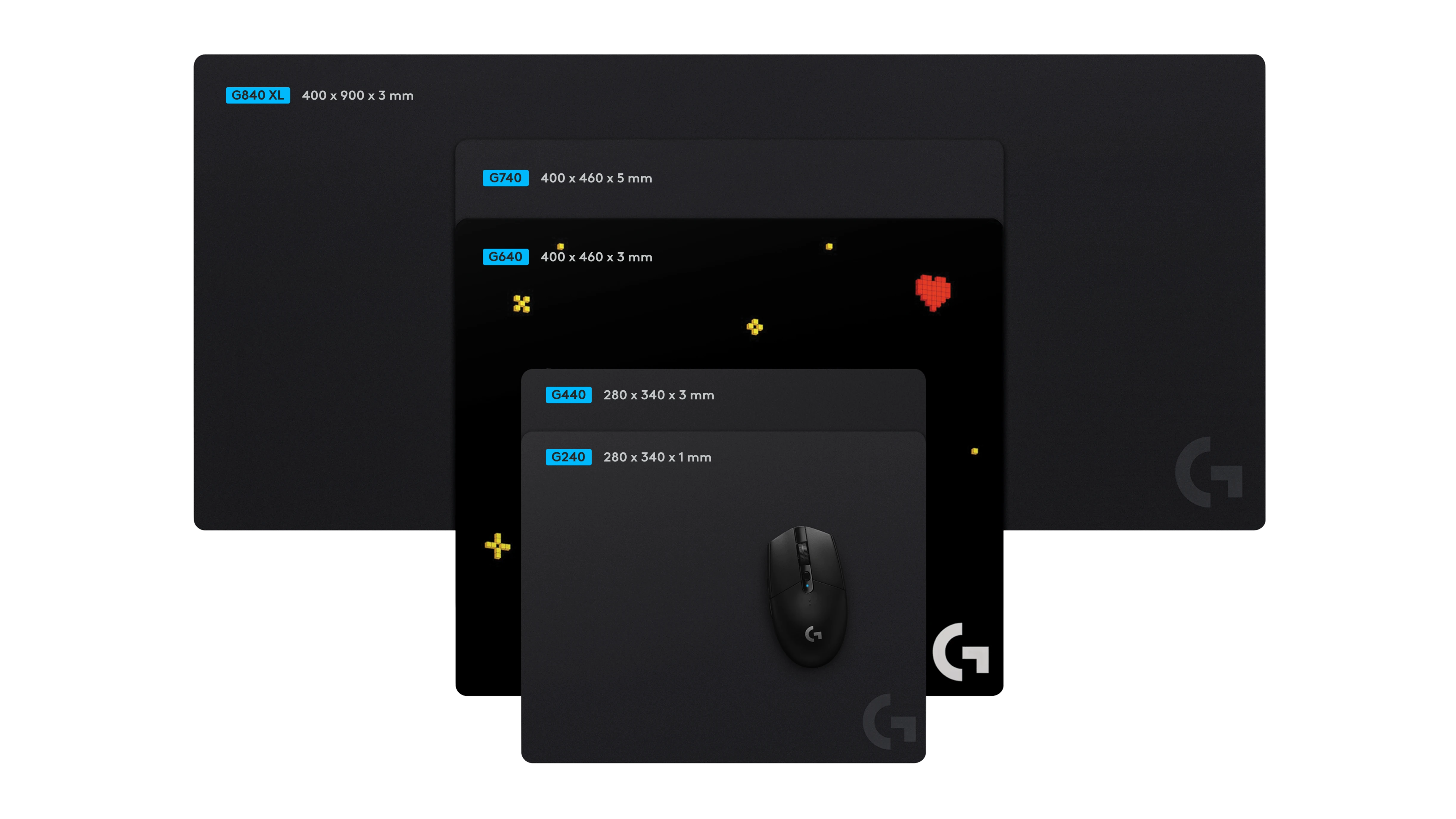 Килимок для миші Logitech G640 Large Cloth Gaming Mouse Pad Esport - LIMITED EDITION Navi (943-001850)
