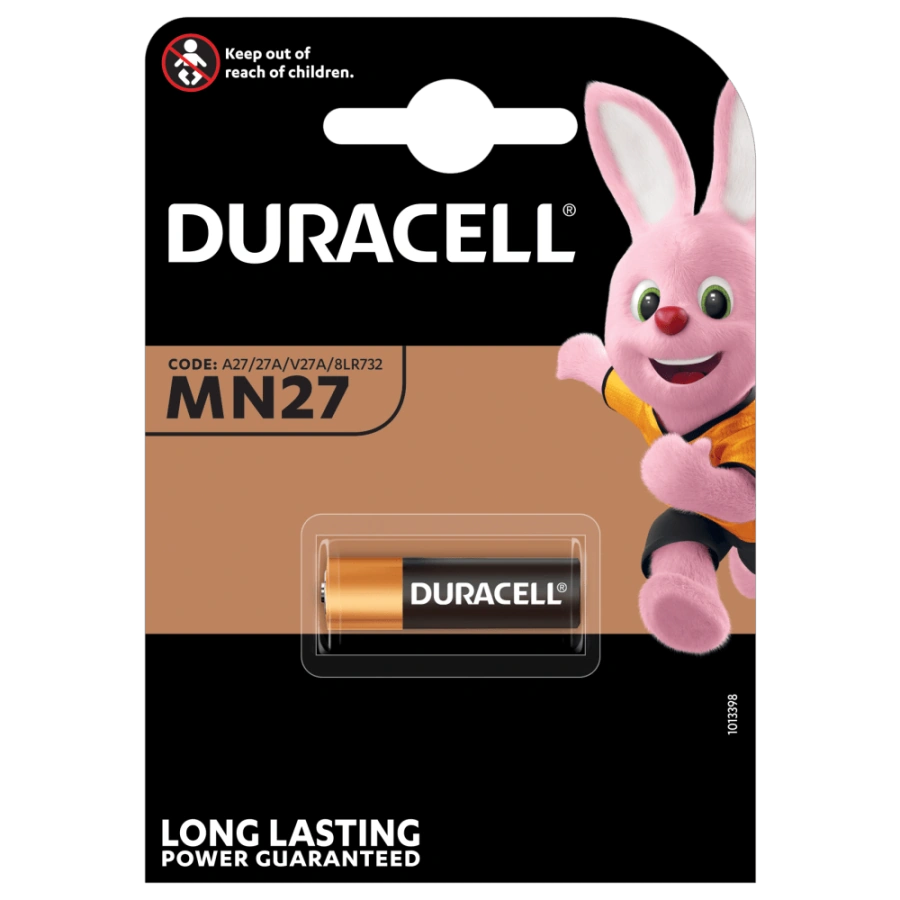Лужна батарейка Duracell MN27 12V [A27/27A/V27A/8LR732] 1 шт. (5007388)