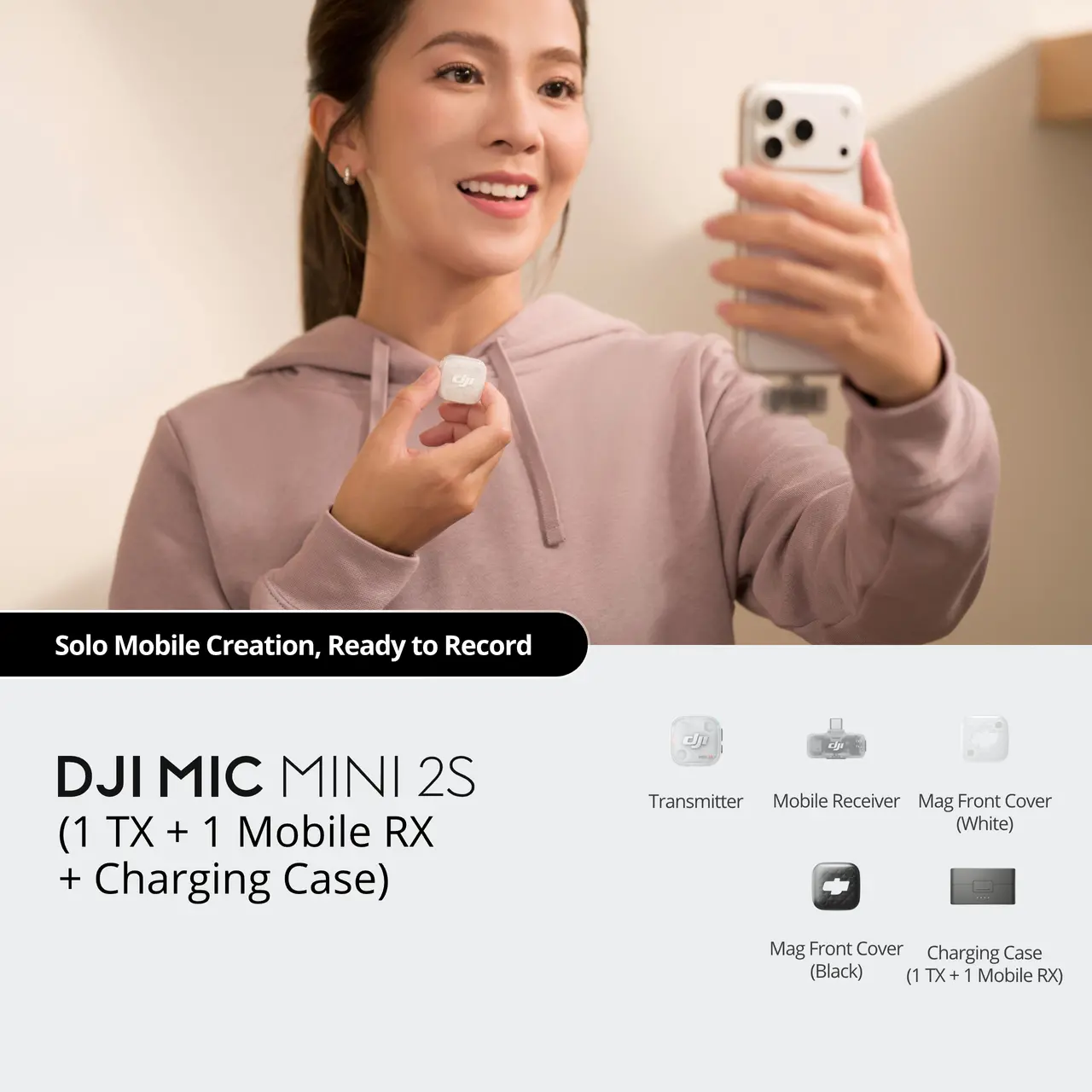 Микрофонная система DJI Mic Mini 2S [1 TX + 1 Mobile RX + Charging Case]