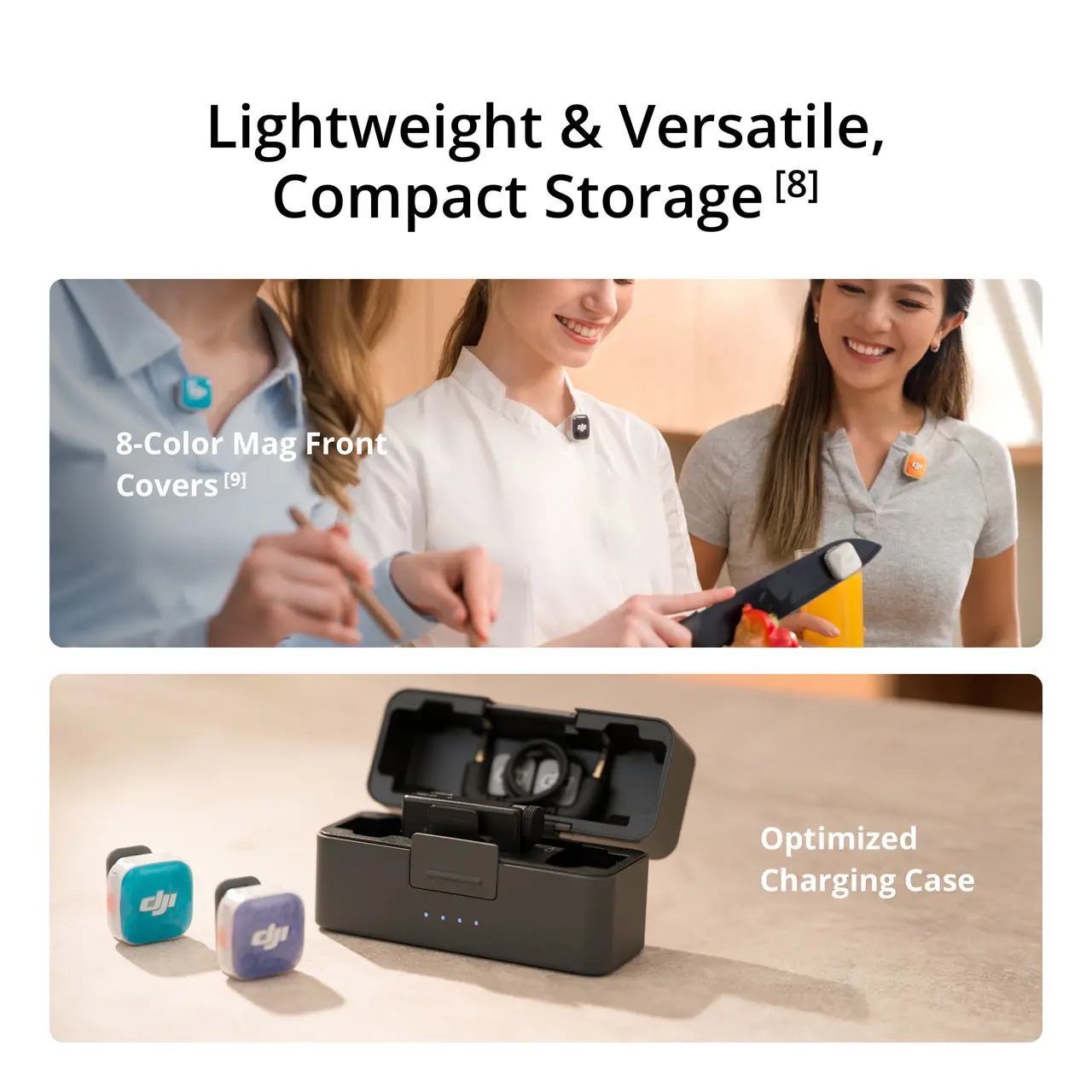 Микрофонная система DJI Mic Mini 2S [2 TX + 1 RX + Charging Case + DJI Mic Series Mobile Receiver]