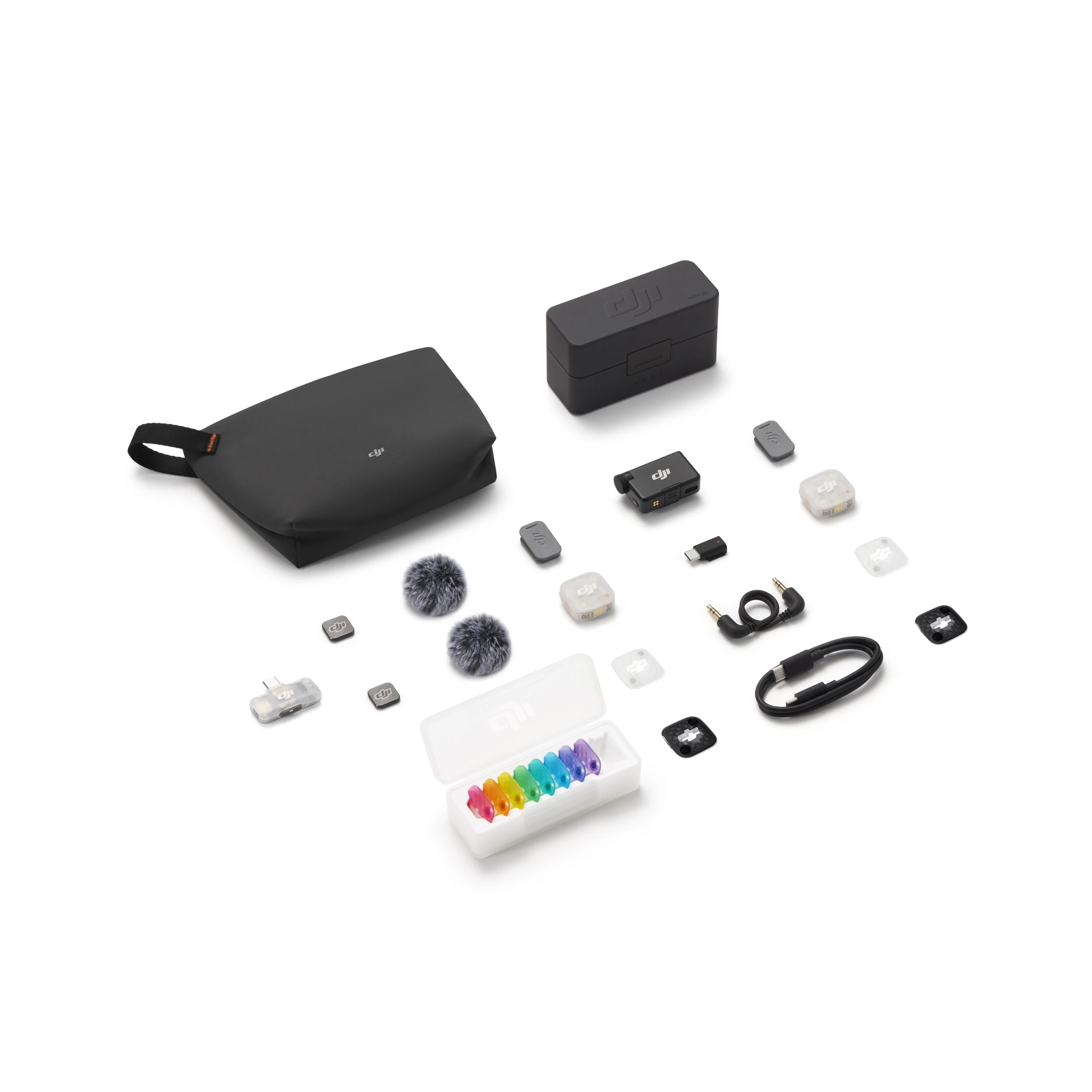 Микрофонная система DJI Mic Mini 2S [2 TX + 1 RX + Charging Case + DJI Mic Series Mobile Receiver]