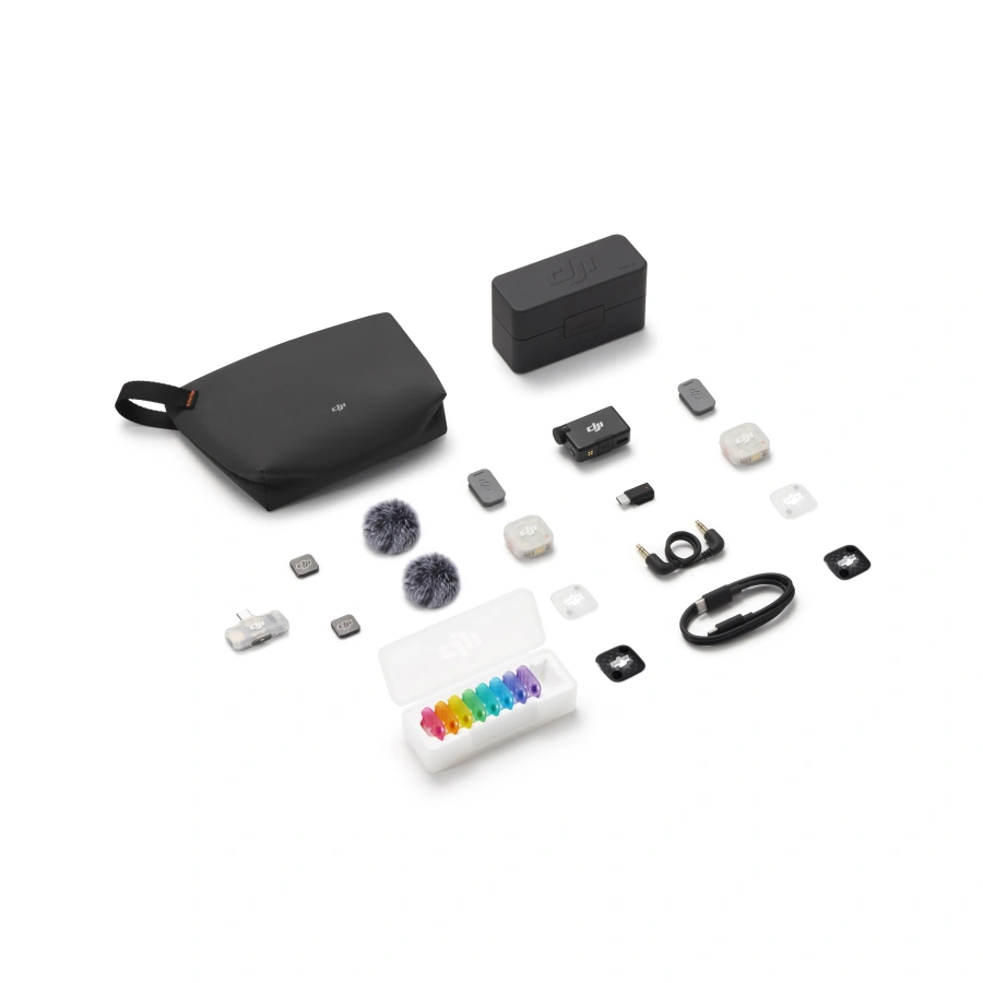 Микрофонная система DJI Mic Mini 2S [2 TX + 1 RX + Charging Case + DJI Mic Series Mobile Receiver]