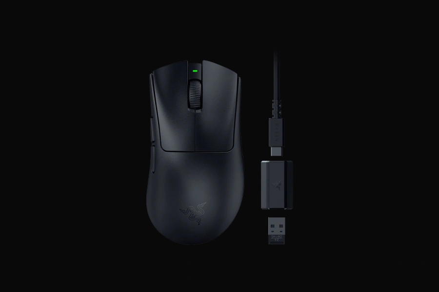 Миша Razer DeathAdder V3 HyperSpeed | Ultra-lightweight Ergonomic Esports Mouse (RZ01-05140100-R3G1, RZ01-05140100-R3U1)