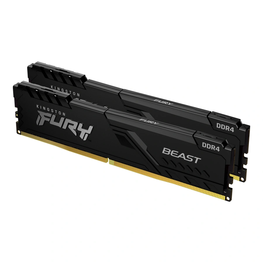 Оперативна пам'ять Kingston FURY Beast DDR4 32GB 2×16GB 3600 MHz CL16 (KF436C16BBK2-32)