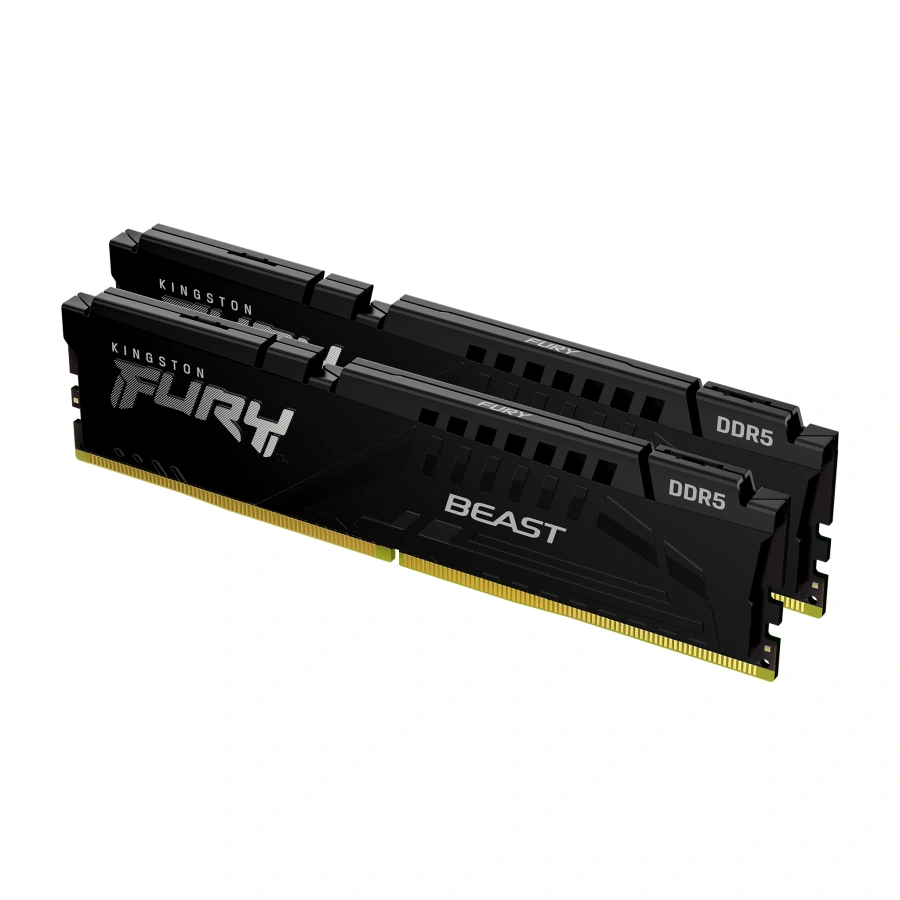 Оперативна пам'ять Kingston FURY Beast DDR5 16GB 2×8GB 6000 MHz CL40 (KF560C40BBK2-16)