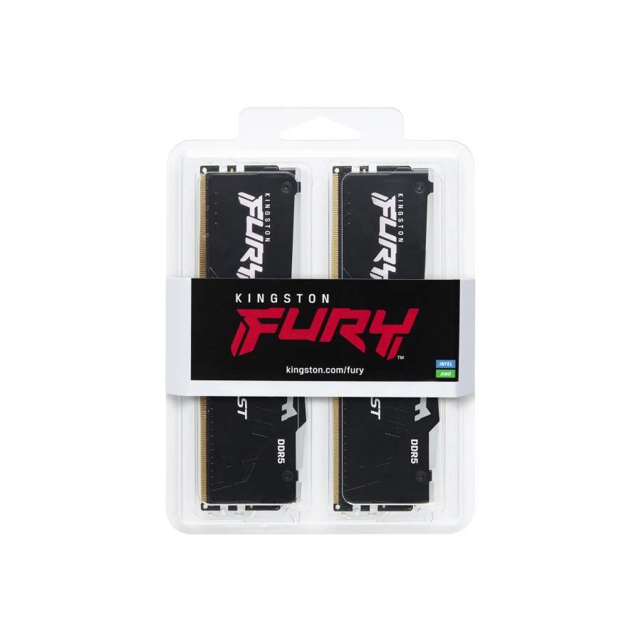 Оперативна пам'ять Kingston FURY Beast RGB DDR5 32GB 2×16GB 6000 MHz CL30 (KF560C30BBAK2-32)