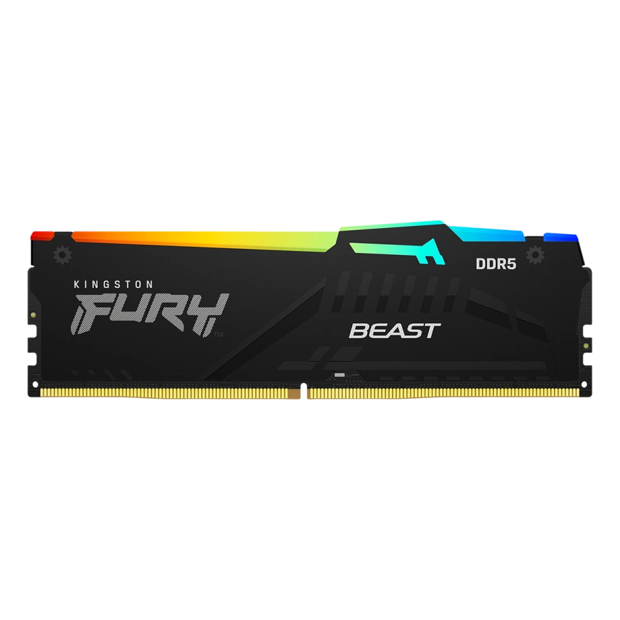 Оперативна пам'ять Kingston FURY Beast RGB DDR5 32GB 2×16GB 6000 MHz CL30 (KF560C30BBAK2-32)