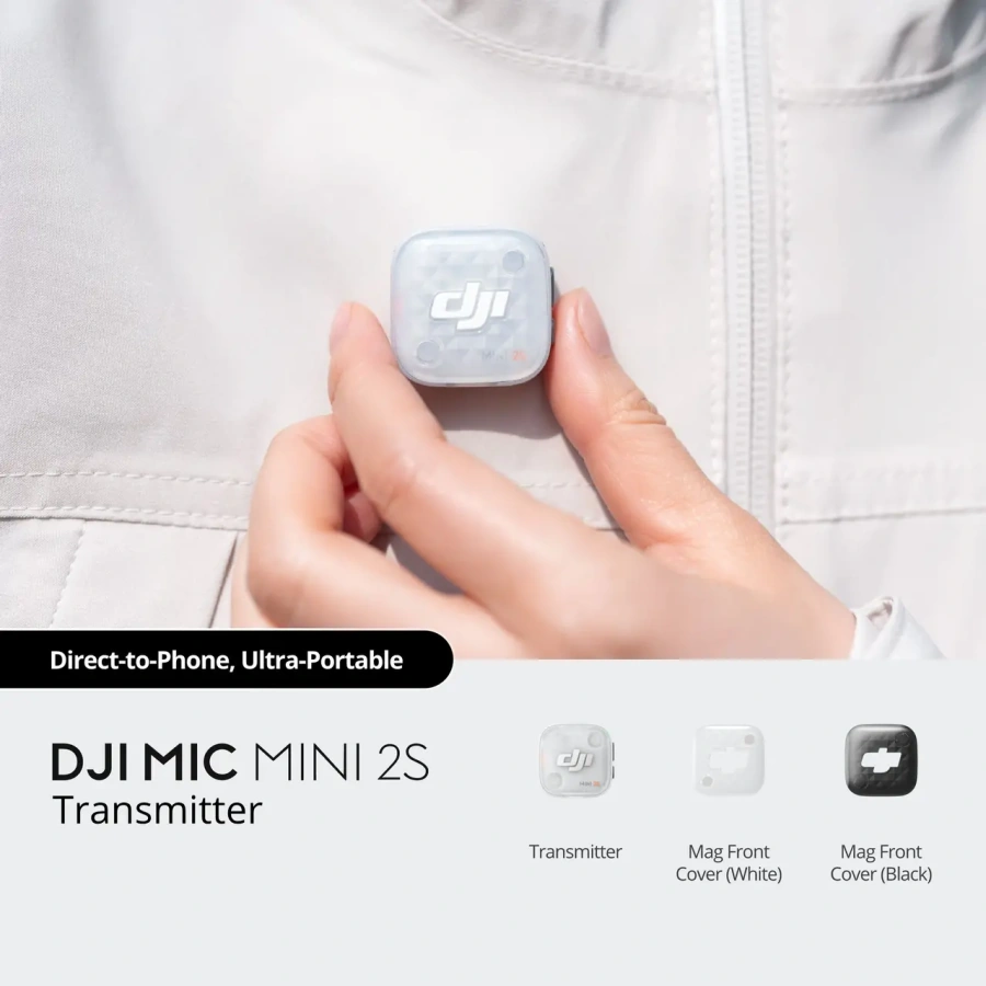 Передатчик радиосистемы DJI Mic Mini 2S Transmitter - Glaze White