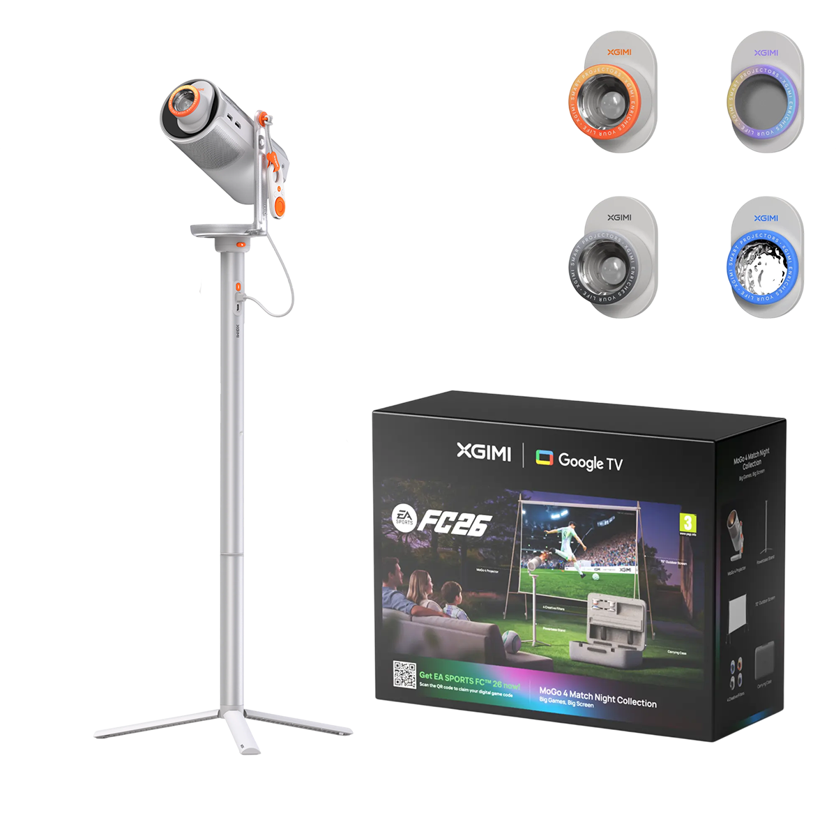 Проектор XGIMI MoGo 4 FIFA Edition + Exclusive Creative Set + PowerBase (WK08K-3)