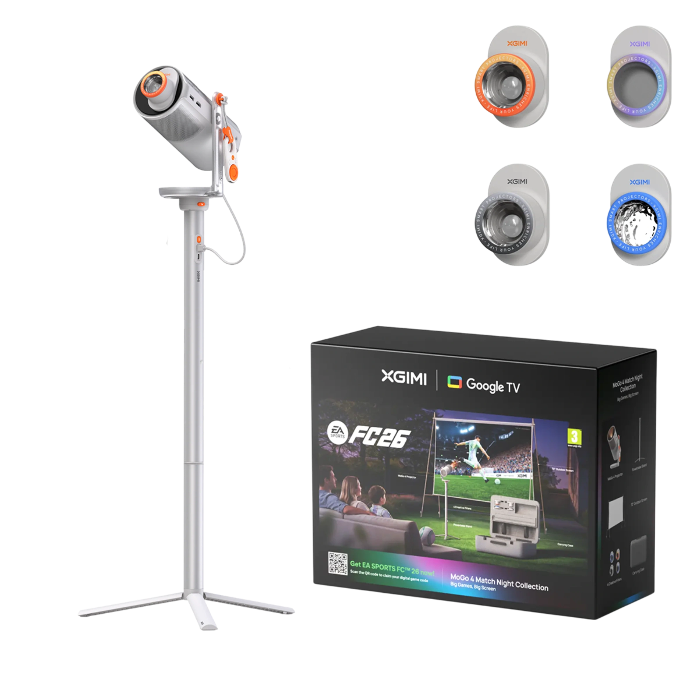 Проектор XGIMI MoGo 4 FIFA Edition + Exclusive Creative Set + PowerBase (WK08K-3)