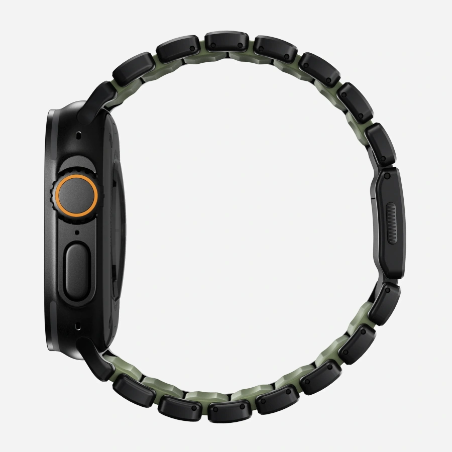 Ремінець Nomad Stratos Band Black Hardware для Apple Watch 46mm/49mm - Forest (NM009575858)