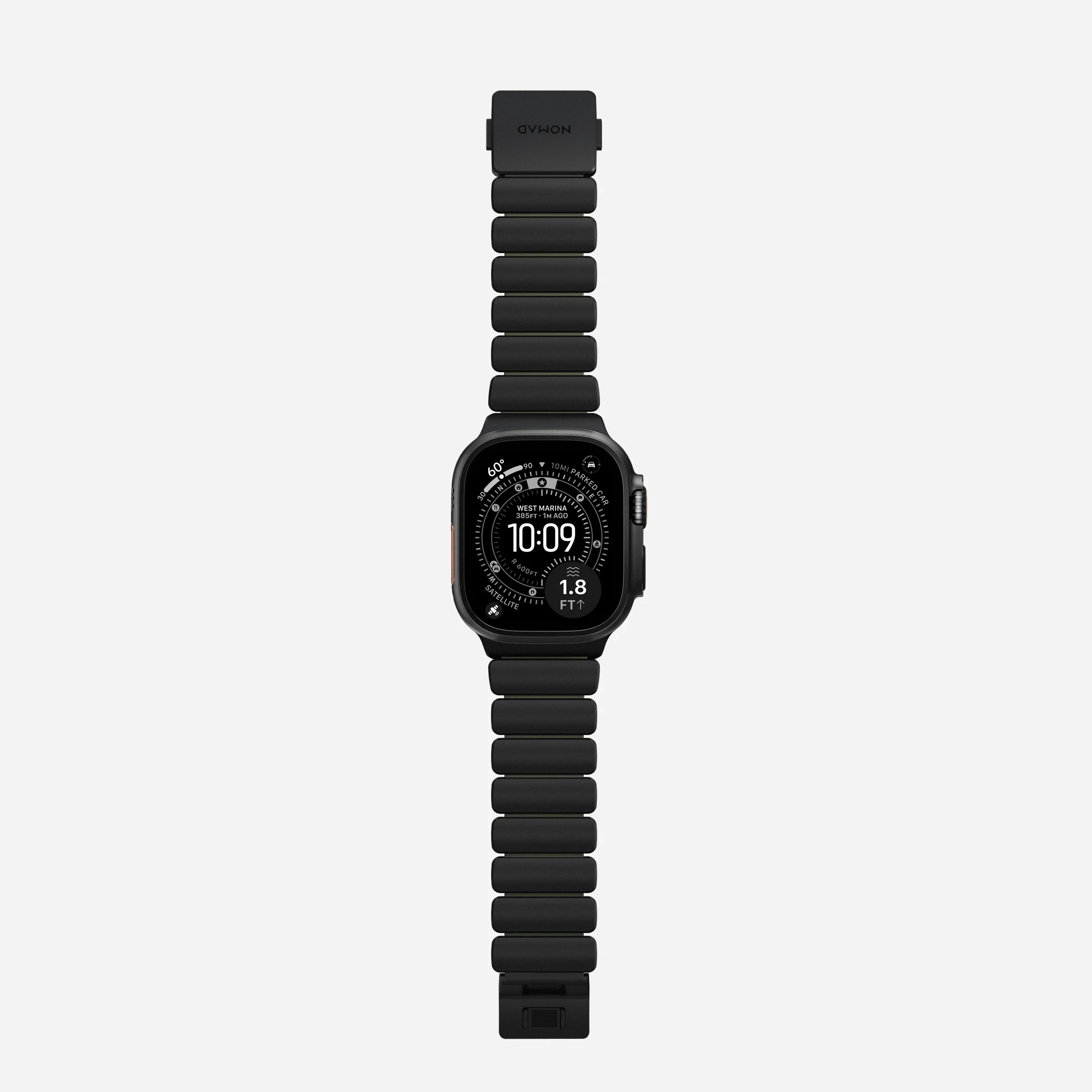 Ремінець Nomad Stratos Band Black Hardware для Apple Watch 46mm/49mm - Forest (NM009575858)