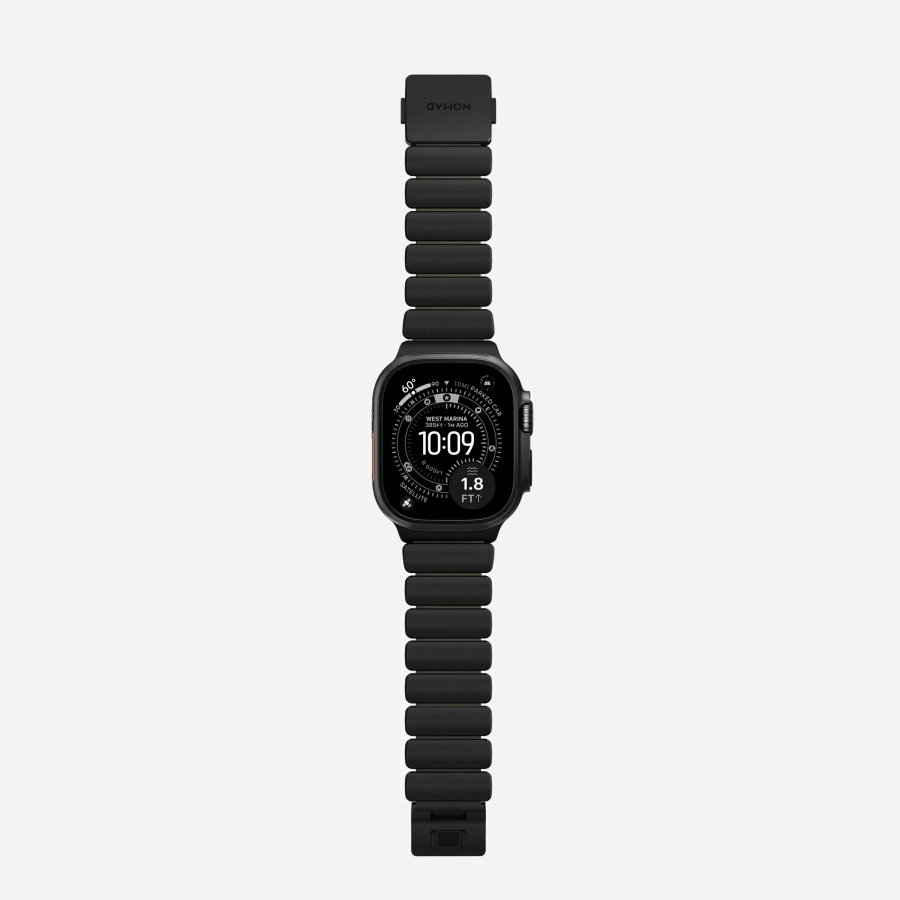Ремінець Nomad Stratos Band Black Hardware для Apple Watch 46mm/49mm - Forest (NM009575858)