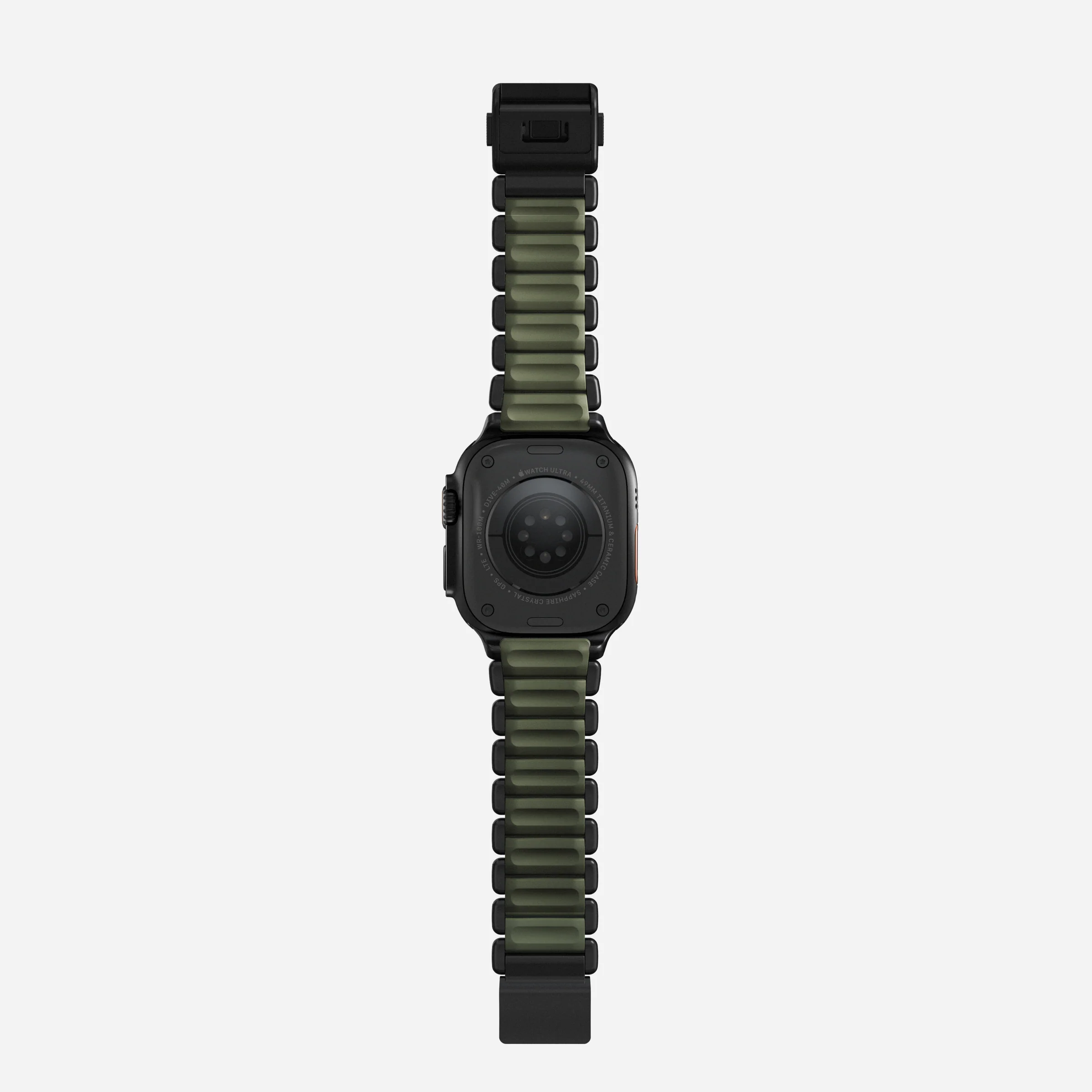 Ремінець Nomad Stratos Band Black Hardware для Apple Watch 46mm/49mm - Forest (NM009575858)