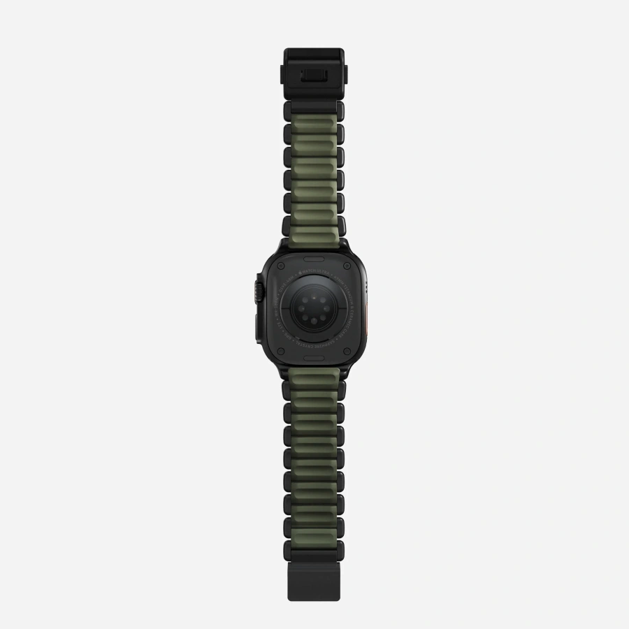 Ремінець Nomad Stratos Band Black Hardware для Apple Watch 46mm/49mm - Forest (NM009575858)