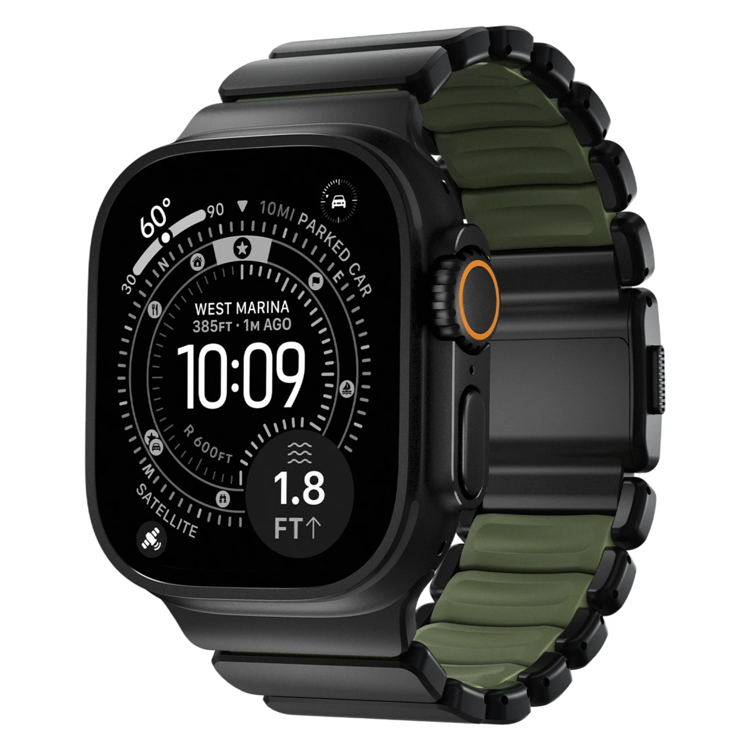 Ремешок Nomad Stratos Band Black Hardware для Apple Watch 46mm/49mm - Forest (NM009575858) Ремешок Nomad Stratos Band Black Hardware для Apple Watch 46mm/49mm - Forest (NM009575858)