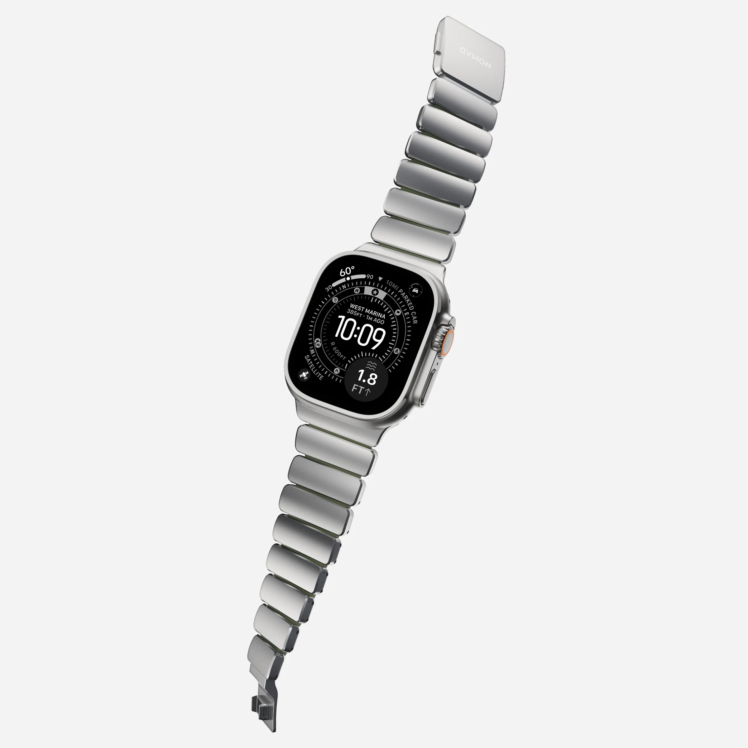 Ремінець Nomad Stratos Band Natural Hardware для Apple Watch 46mm/49mm - Forest (NM009568858)