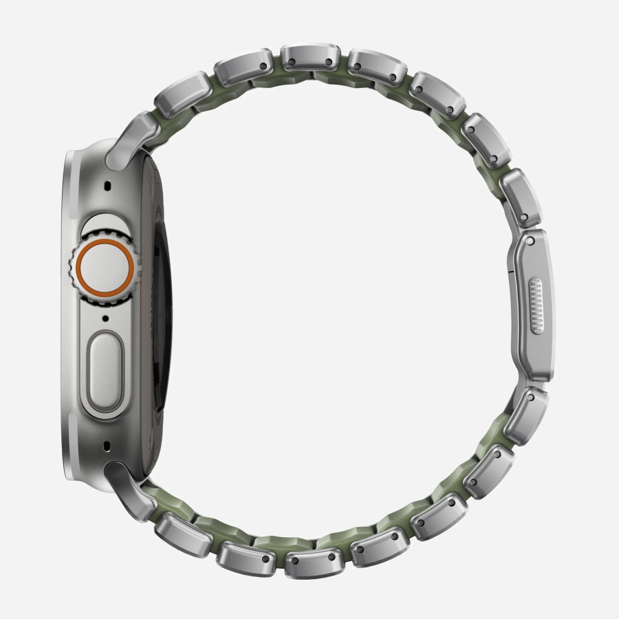 Ремінець Nomad Stratos Band Natural Hardware для Apple Watch 46mm/49mm - Forest (NM009568858)