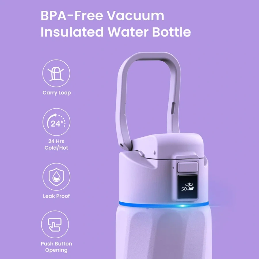 Умная бутылка для воды WaterH BOOST 32oz/946ml - Purple (B003PR)