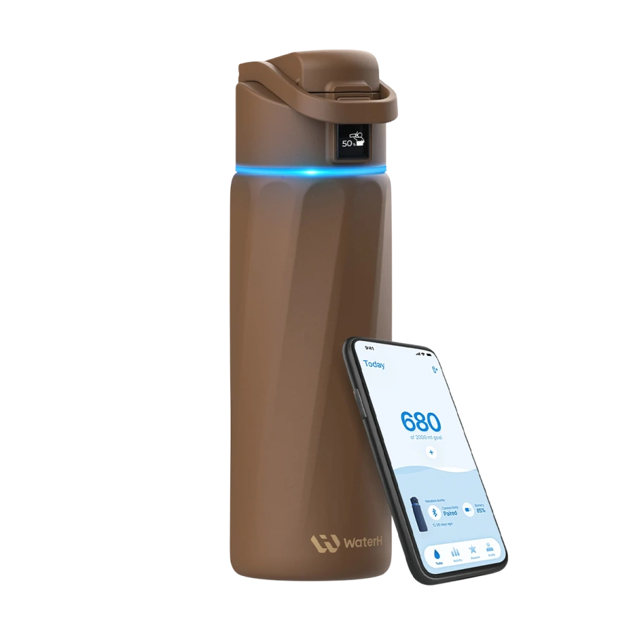 Умная бутылка для воды WaterH BOOST 24oz/710ml - Brown (B003-24OZ-MS)