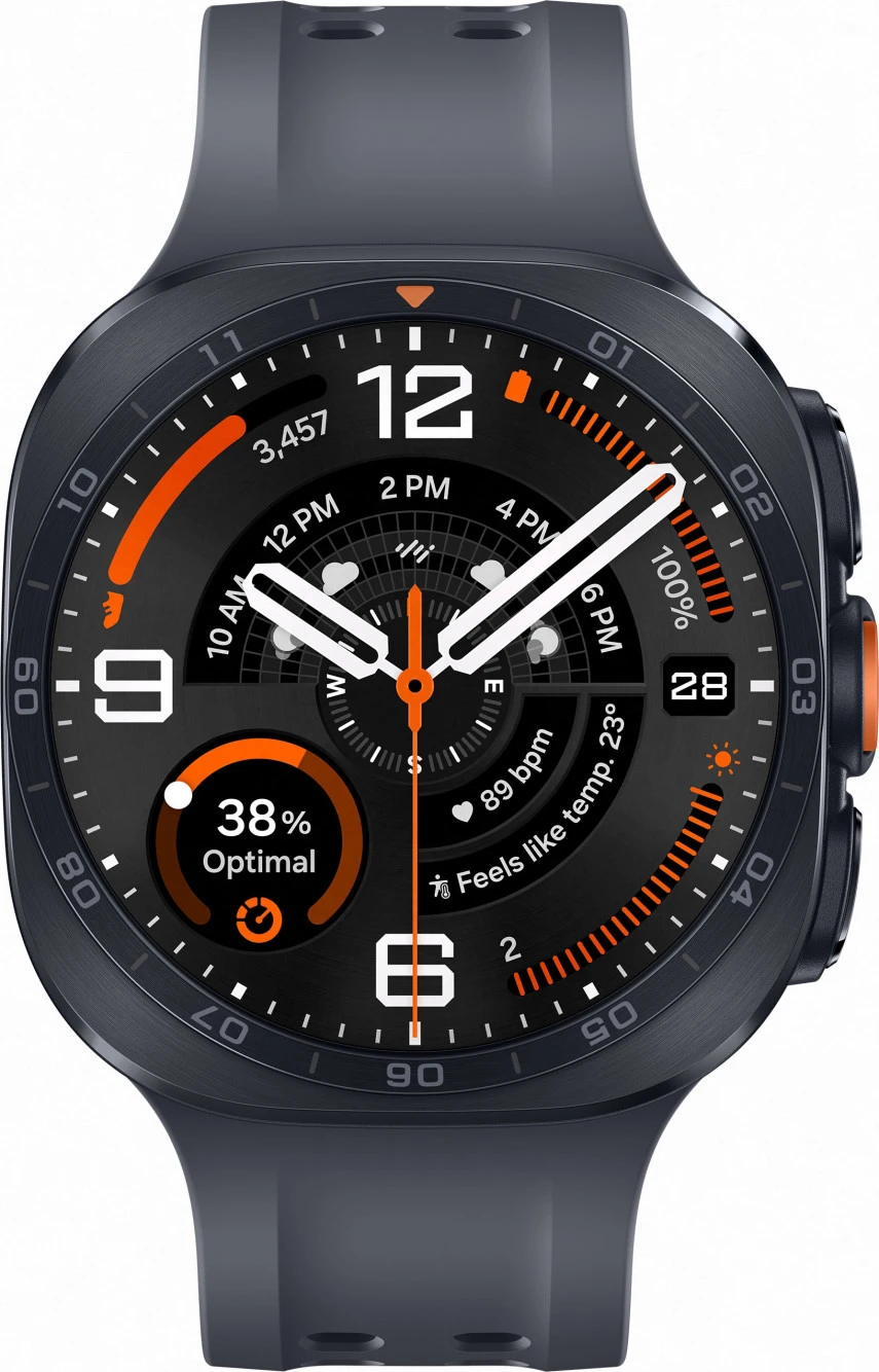 Смарт-часы Samsung Galaxy Watch Ultra2 Titanium Grey 47mm LTE with Black Marine Band - S/M/L (SM-L715FZKA)