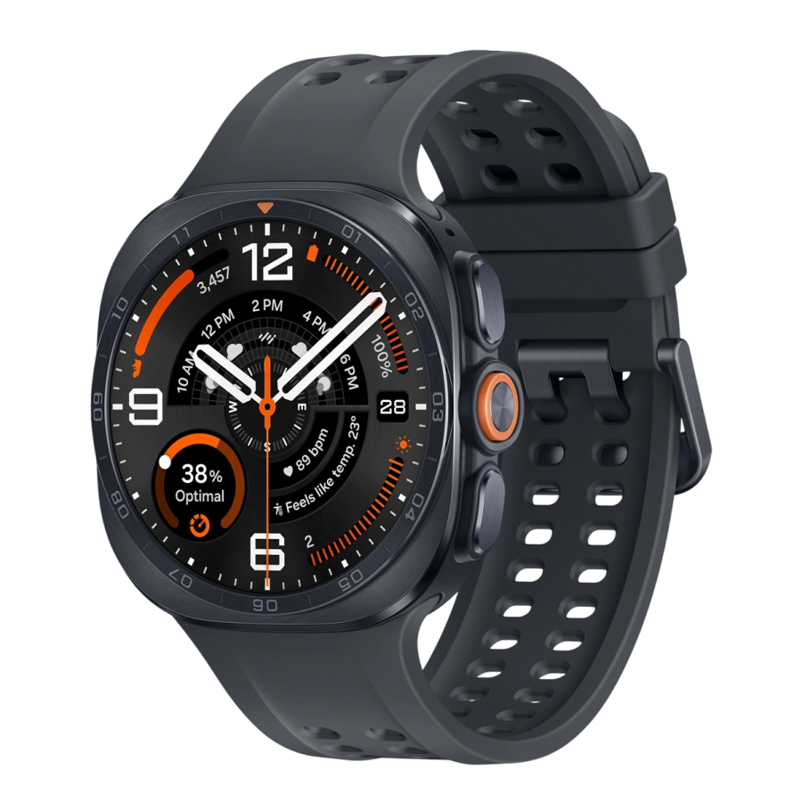 Смарт-годинник Samsung Galaxy Watch Ultra2 Titanium Grey 47mm LTE with Black Marine Band - S/M/L (SM-L715FZKA)