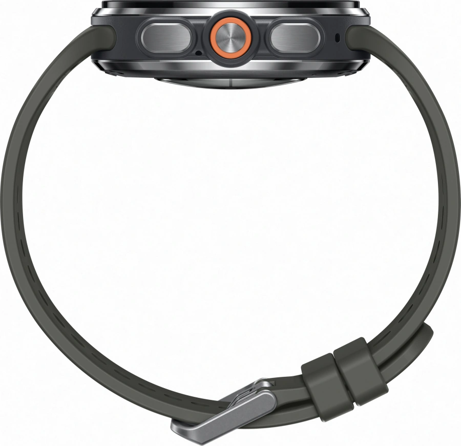 Смарт-годинник Samsung Galaxy Watch Ultra2 Titanium Silver 47mm LTE with Black Marine Band - S/M/L (SM-L715FZSA)