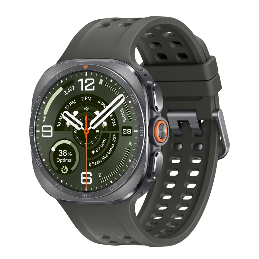 Смарт-годинник Samsung Galaxy Watch Ultra2 Titanium Silver 47mm LTE with Black Marine Band - S/M/L (SM-L715FZSA)
