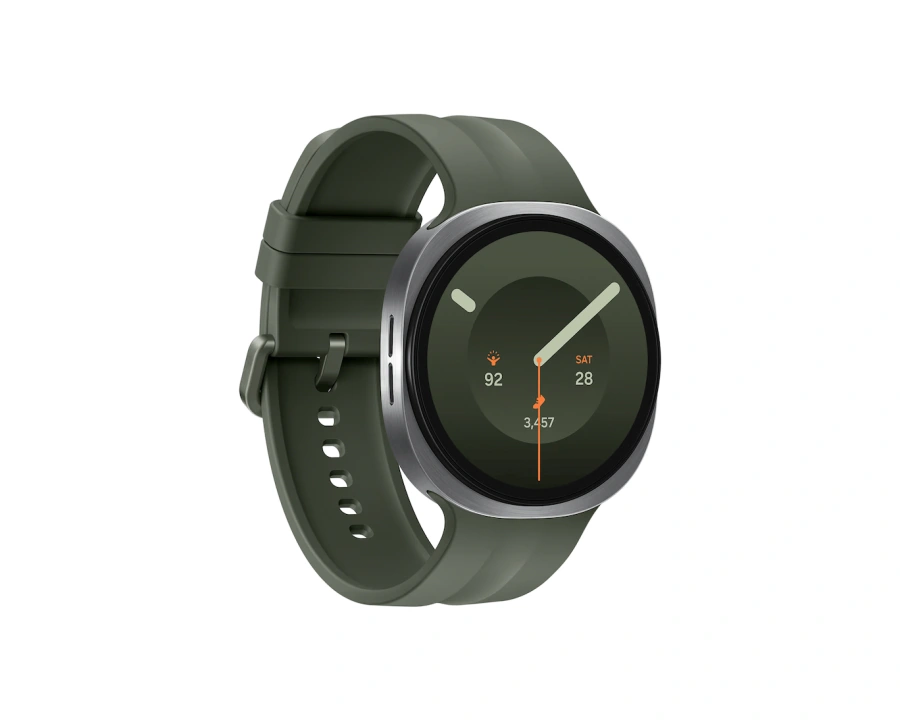 Смарт-годинник Samsung Galaxy Watch9 Silver Bluetooth 44mm with Olive Sport Band - M/L (SM-L350NZSA)