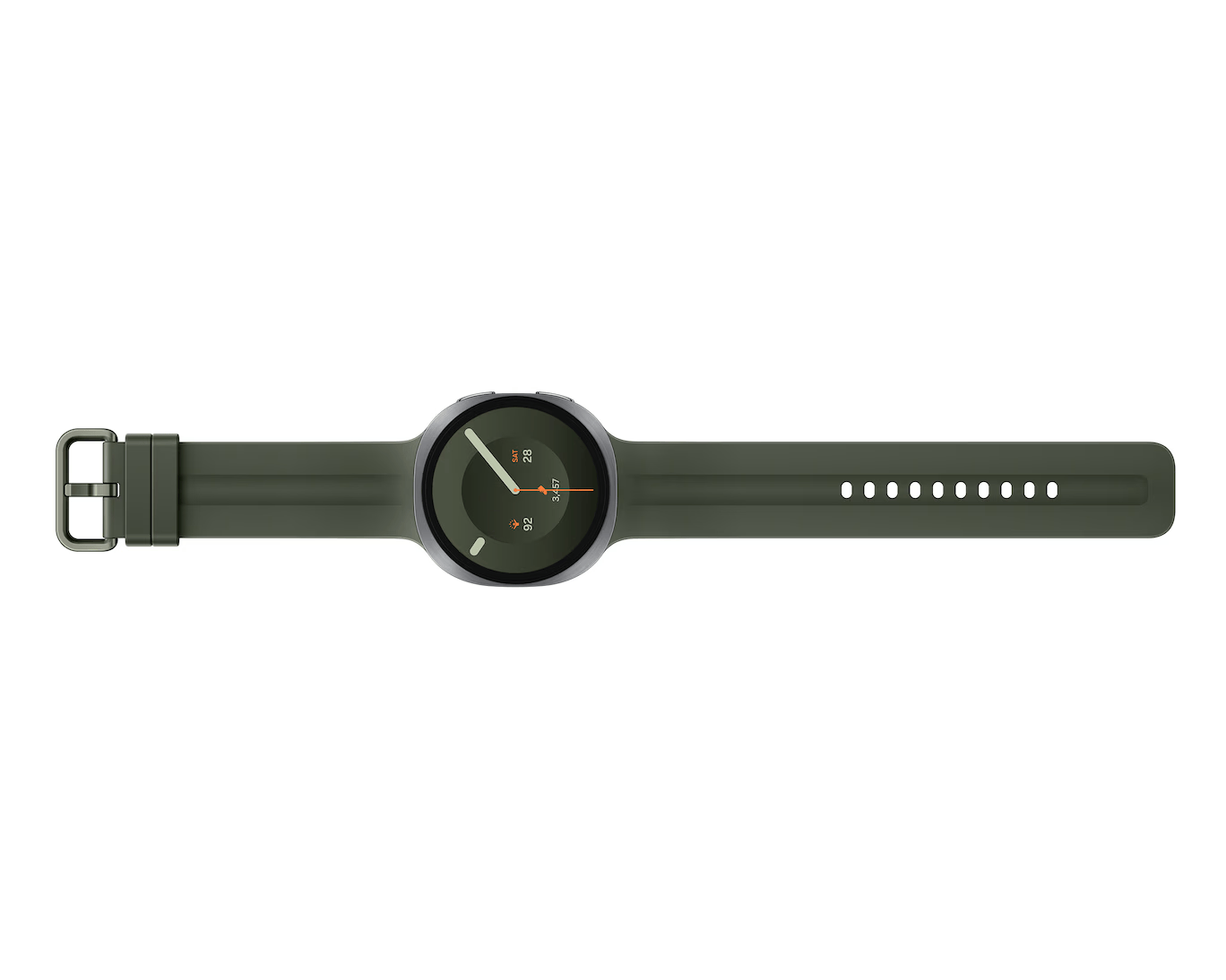Смарт-годинник Samsung Galaxy Watch9 Silver Bluetooth 44mm with Olive Sport Band - M/L (SM-L350NZSA)