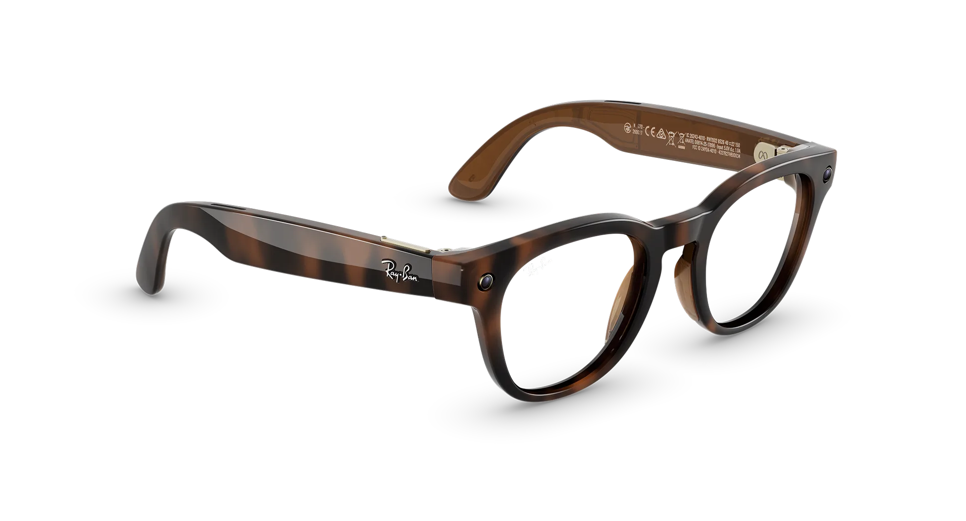 Смарт-окуляри Ray-Ban | Meta Scriber Optics [Gen 2] Standard - Shiny Havana/Demo Lens (RW7002 8528 49-22)