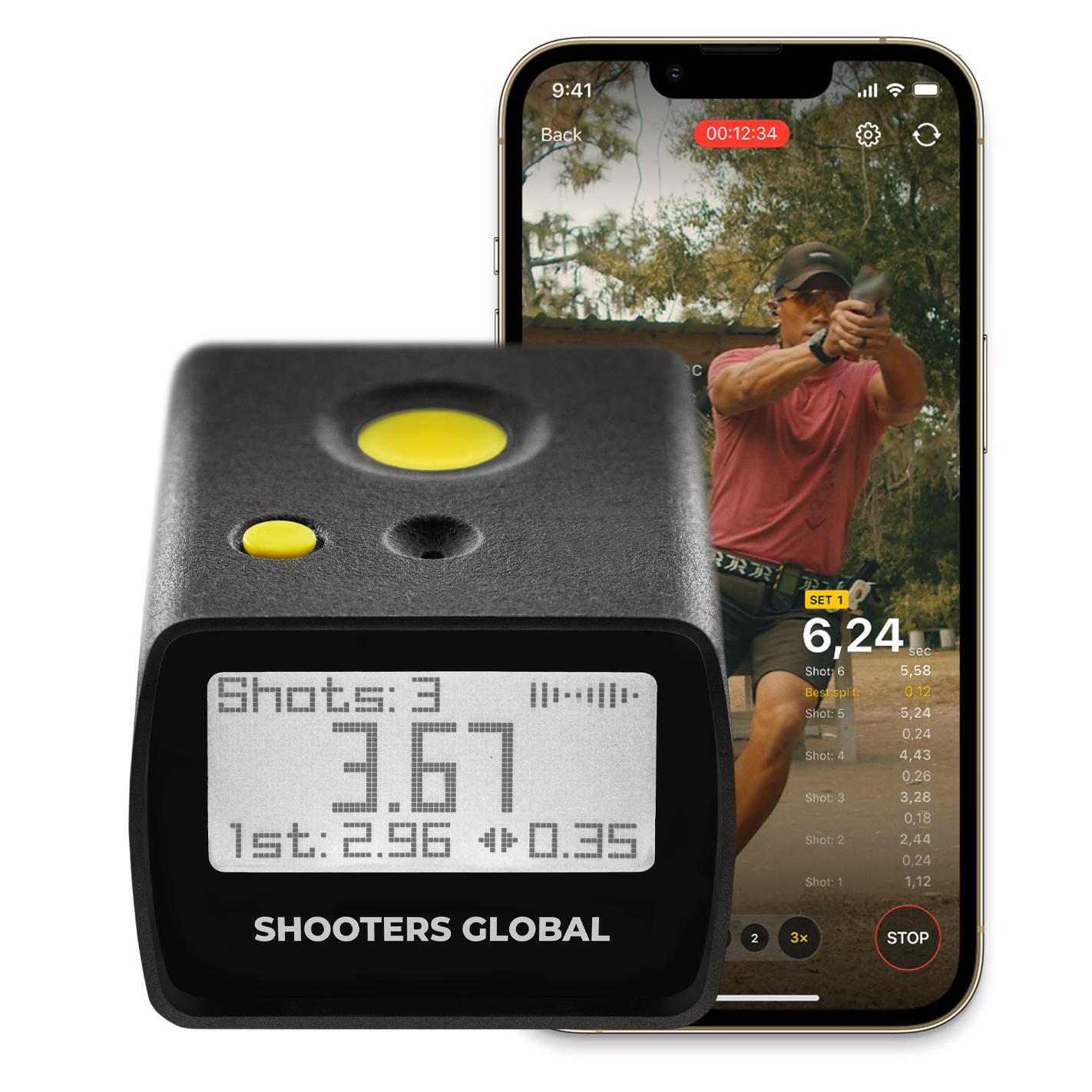 Стрілецький таймер SG Timer GO з кліпсою Quick release