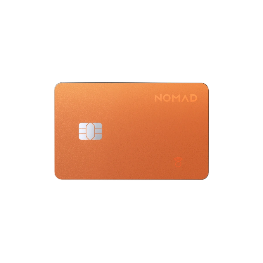 Трекер-картка Nomad Tracking Card Pro with Apple Find My [16 Months Battery Life] - Stellar Orange (NM011086858)