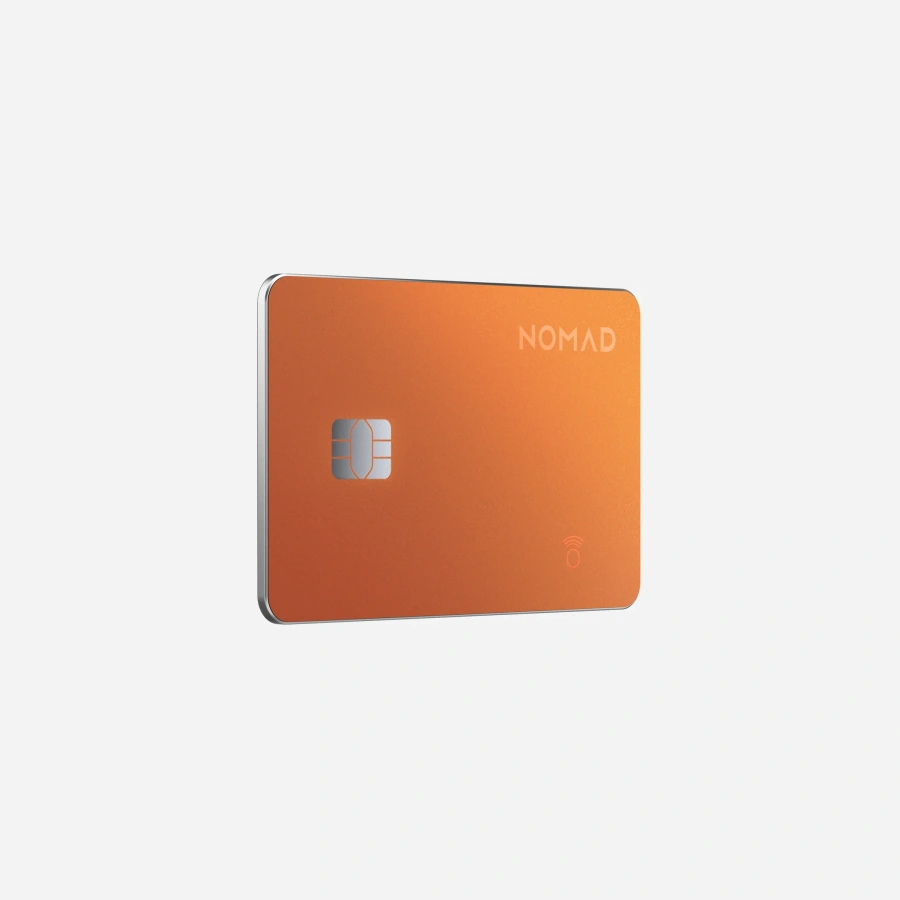 Трекер-картка Nomad Tracking Card Pro with Apple Find My [16 Months Battery Life] - Stellar Orange (NM011086858)