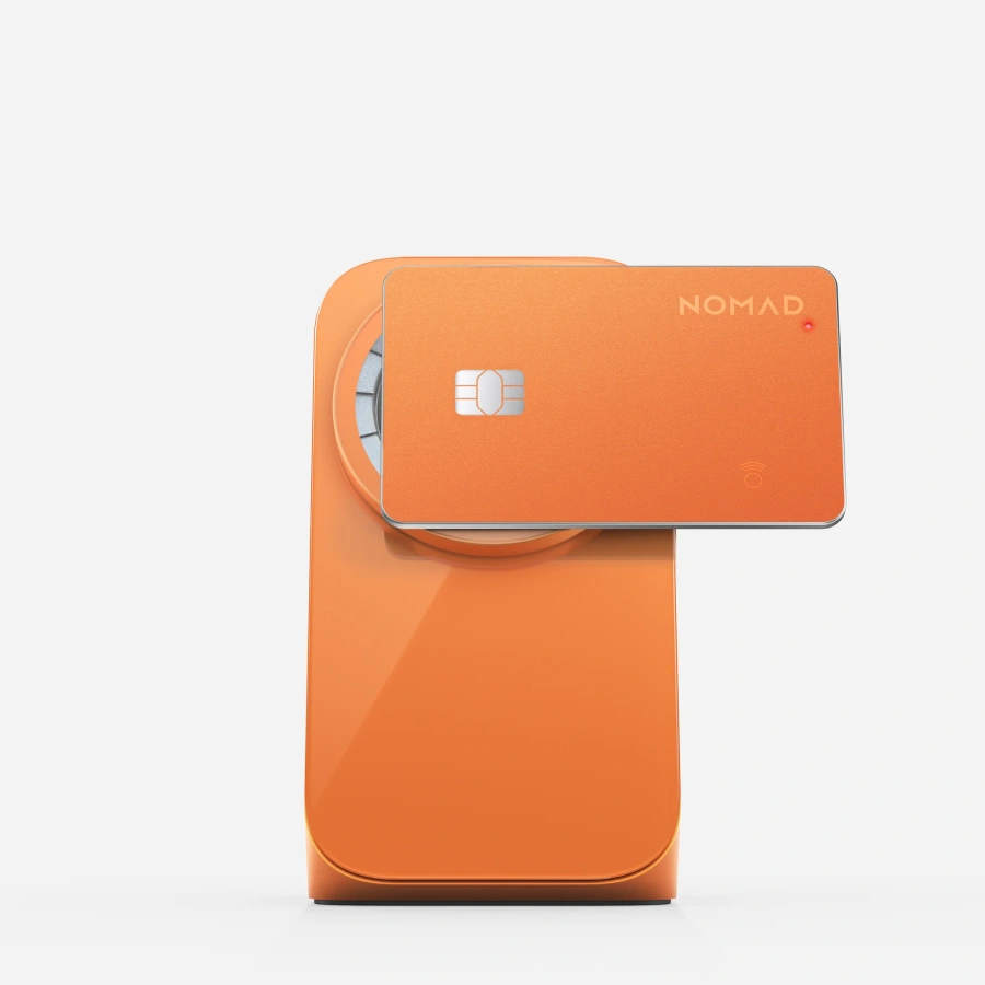 Трекер-картка Nomad Tracking Card Pro with Apple Find My [16 Months Battery Life] - Stellar Orange (NM011086858)