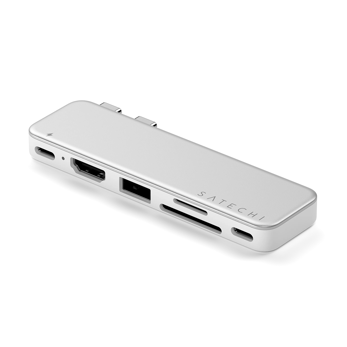 USB-C хаб Satechi Snap Hub - Silver (ST-HUSNS)