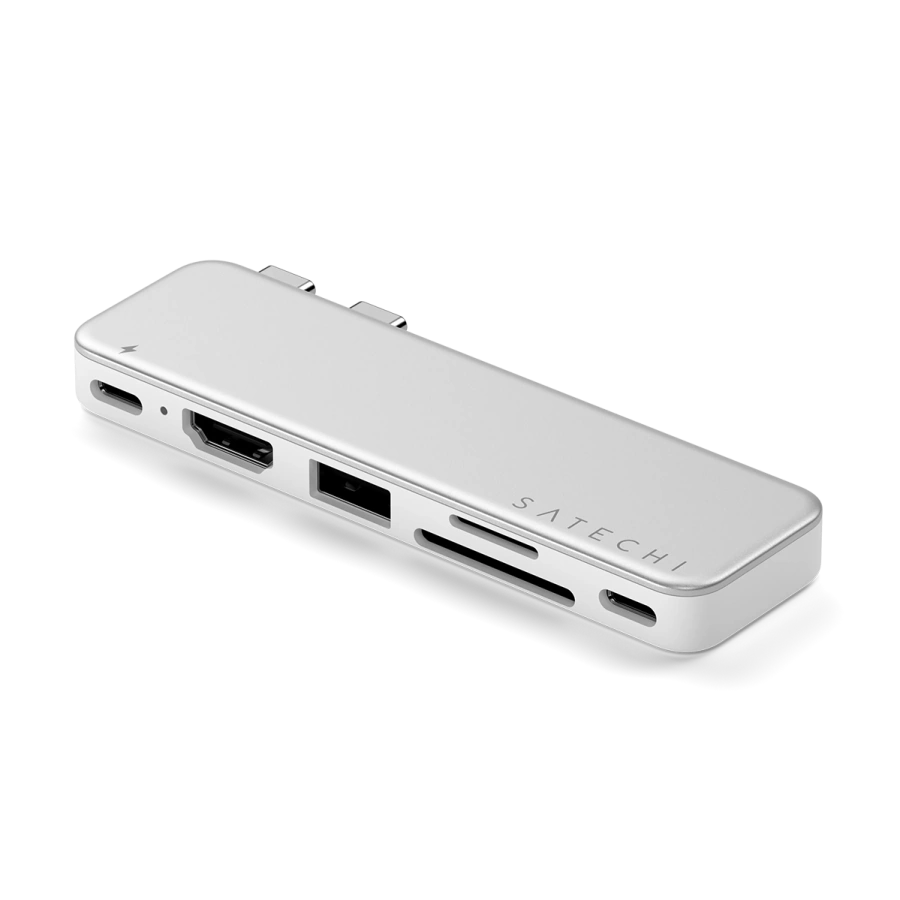 USB-C хаб Satechi Snap Hub - Silver (ST-HUSNS)