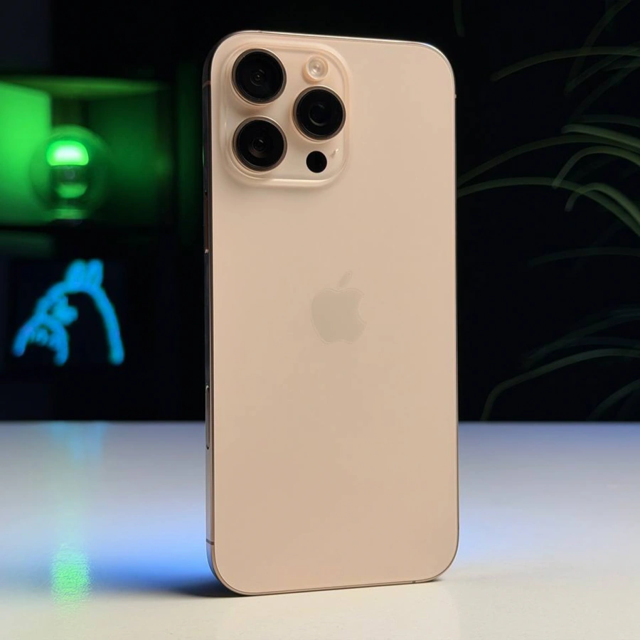ВЖИВАНИЙ Б/У Apple iPhone 16 Pro Max 256GB Desert Titanium (MYWX3) - Состояние: хороший | Аккумулятор: 90% | Комплектация: iPhone, кабель | Гарантия: 3 мес.
