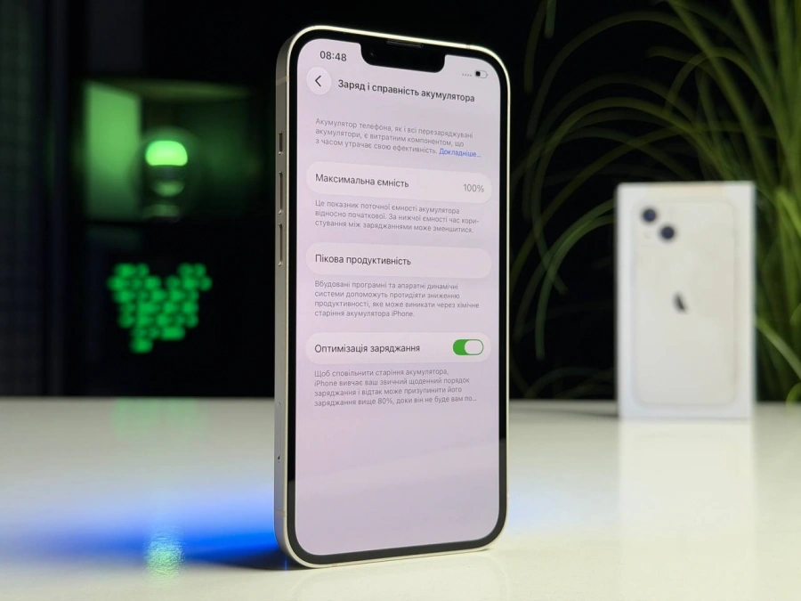 ВЖИВАНИЙ Б/У Apple iPhone 13 128GB Starlight (MLMM3, MLPG3) - Стан: гарний | Акумулятор: 100% | Комплектація: повний | Гарантія: 3 міс.