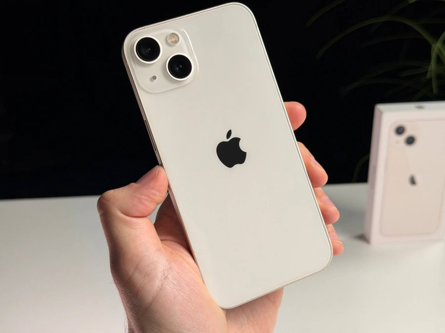 ВЖИВАНИЙ Б/У Apple iPhone 13 256GB Starlight (MLMX3, MLQ73) - Состояние: хороший | Аккумулятор: 100% | Комплектация: полный | Гарантия: 3 мес.