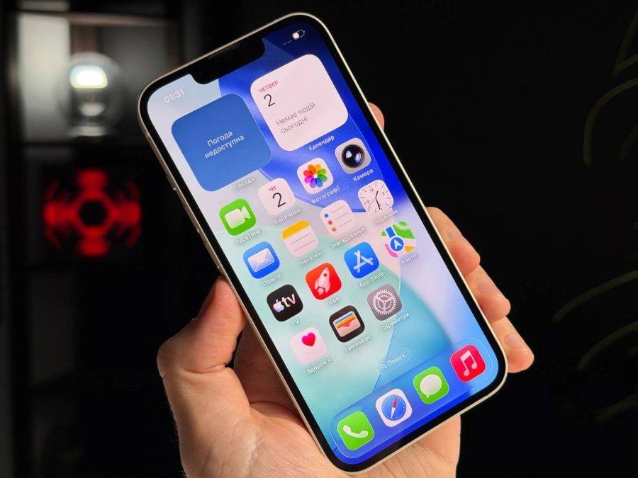 ВЖИВАНИЙ Б/У Apple iPhone 13 256GB Starlight (MLMX3, MLQ73) - Состояние: хороший | Аккумулятор: 100% | Комплектация: полный | Гарантия: 3 мес.