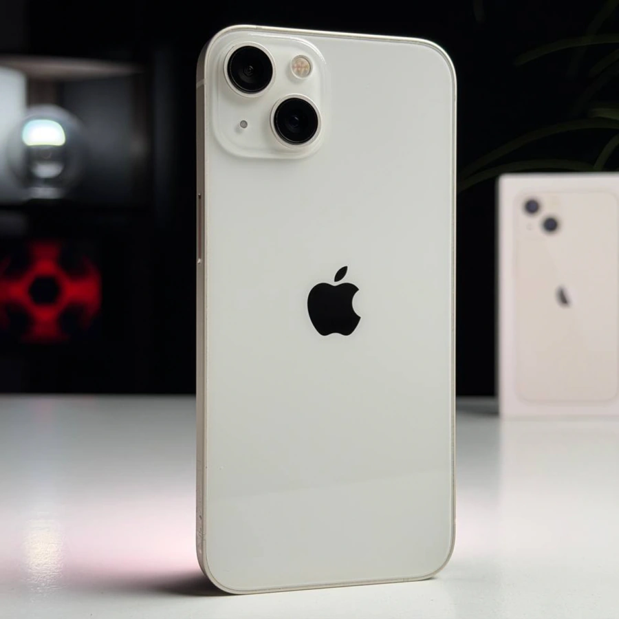 ВЖИВАНИЙ Б/У Apple iPhone 13 256GB Starlight (MLMX3, MLQ73) - Состояние: хороший | Аккумулятор: 100% | Комплектация: полный | Гарантия: 3 мес.